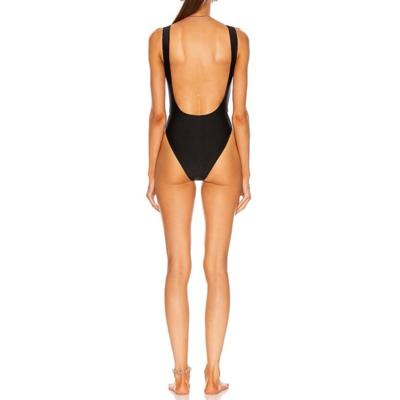NWT Alexander Wang Cutout Swimsuit Sexy Swimsuit Black Swimsuit Holiday Beach - Picture 2 of 10